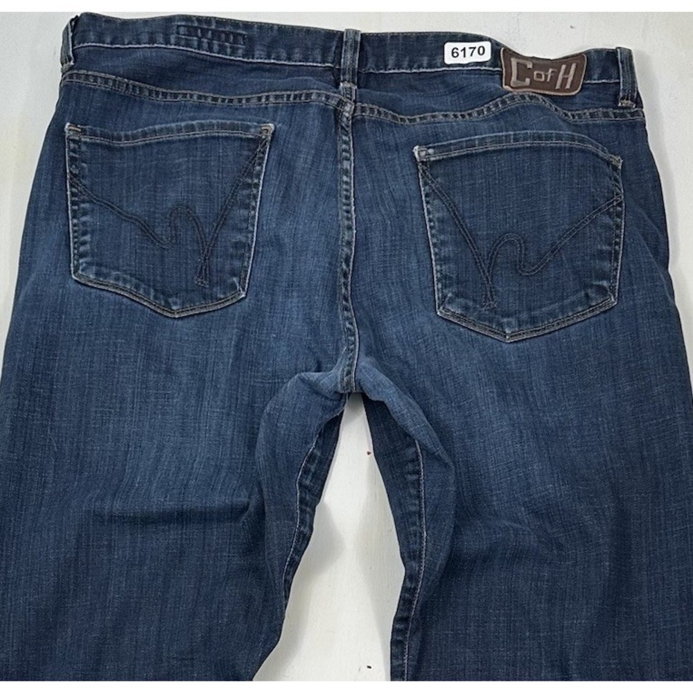 CITIZENS OF HUMANITY Evans Relaxed Jeans Men 38x34 Blue Distressed Skate USA